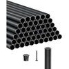 VEVOR Laiptų baliustrai, 51 vnt., aliuminis, juodi, Ø19 x 91 cm