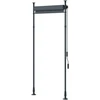 Koduva Laisvai pastatoma markizė, reguliuojamas aukštis, be gręžimo, aliuminio rėmas, 120 x 220–310 cm, tamsiai pilka