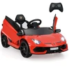 Koduva Lamborghini 12V elektrinis žaislinis automobilis vaikams raudonas spalvos