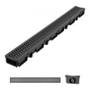VEVOR Latakinis drenažo kanalas, 5 vnt., HDPE, juodas, 1005 x 103 x 62 mm