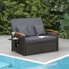 Koduva Lauko daybed komplektas su saugojimo ottomanu, pilkas