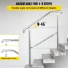 Koduva Lauko laiptų turėklas VEVOR BXG-5STEP, 304 nerūdijantis plienas, sidabro spalvos, 161 x 86 cm