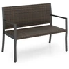 Koduva Lauko loveseat sofa, rudos spalvos, PE rotangas