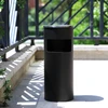 Koduva Lauko pastatoma peleninė su šiukšliadėže, 30 l, juoda, 24,5 x 60,5 cm, su vidiniu kibiru