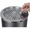 Koduva Lauko pastatoma peleninė su šiukšliadėže, 30 l, juoda, 24,5 x 60,5 cm, su vidiniu kibiru