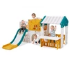 Koduva Lauko žaidimų namelis vaikams VEVOR LY-2889G su čiuožykla, HDPE plastikas, 187 x 151 x 111 cm