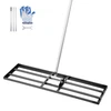 VEVOR Lawn leveling rake, juodas, carbon steel, 229 x 91,4 cm