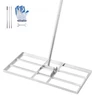 VEVOR Lawn leveling rake, sidabrinis, carbon steel, LJY9012