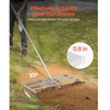 VEVOR Lawn leveling rake, sidabrinis, carbon steel, LJY9012