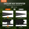 VEVOR LED augalų lempa, 150 W, pilno spektro, reguliuojama, aliuminis, 30 x 40 x 12 cm