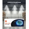 VEVOR LED aukštų patalpų šviestuvai, 20 vnt., 150 W, 5000 K, 21000 lm, juodi, 30 x 30 x 8 cm