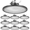 VEVOR LED aukštų patalpų šviestuvų rinkinys, 10 vnt., 200 W, 5000 K, 30000 lm, juodas, 36 x 36 x 9 cm