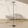 Aosom LED grindinė lempa su RGB, juoda, Ø25 x 177 cm