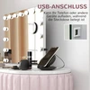 Koduva LED kosmetinis veidrodis, 3 šviesos režimai, reguliuojamas, jutiklinis valdymas, USB, 58 x 48 cm, baltas