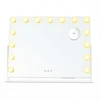 Koduva LED kosmetinis veidrodis su 15 lemputių, 10x didinimu, baltas, 10 x 62,5 x 45,8 cm