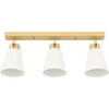 Koduva LED lubinis šviestuvas, 40 W, natūralaus medžio ir kreminės spalvos, 55 x 13 x 20 cm