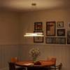 Koduva LED lubinis šviestuvas, 50 W, reguliuojamas, 5 reguliuojami šviesos vamzdeliai, auksinė+balta, Ø82 x 124 cm