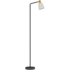 Aosom LED pastatoma grindų lempa, juoda, 45 x 21 x 148 cm