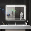 Koduva LED vonios veidrodis, sidabrinis, 80 x 60 x 3,5 cm