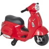 Aosom Licencijuotas vaikiškas elektrinis motociklas VESPA, raudonas, 66,5 x 38 x 52 cm