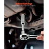 VEVOR Lizdinių raktų ir terkšlės rinkinys XL3268, 76 vnt., 9,5 mm, CR-V plienas