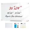 Koduva Magnetinė stiklinė rašymo lenta VEVOR, 900 x 600 mm, balta