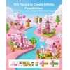 Koduva Magnetiniai konstravimo blokeliai VEVOR, princesės pilies rinkinys, 100 vnt., nuo 3 metų