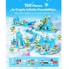 Koduva Magnetinių kaladėlių rinkinys VEVOR Glacier Castle Set, 150 vnt., nuo 3 metų