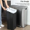 Songmics Maišeliai šiukšlėms su užtraukiama juosta, 30 l, 45 vnt., balti, HDPE, 52 x 74 cm