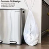 Songmics Maišeliai šiukšlėms su užtraukiama juosta, 30 l, 45 vnt., balti, HDPE, 52 x 74 cm
