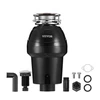 VEVOR Maisto atliekų smulkintuvas JWM-931, 0,93 kW, 4060 RPM, 21 x 21 x 39 cm