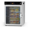 VEVOR Maisto džiovyklė H12-CX001, 12 nerūdijančiojo plieno padėklų, 800 W, 45,5 l