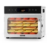 VEVOR Maisto džiovyklė H6-C001, 6 nerūdijančio plieno padėklai, 400 W, 10,3 l