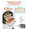 VEVOR Maisto liofilizavimo aparatas HFD-4 su vakuuminiu siurbliu, 4 padėklai, 4-6kg partijai, baltas