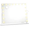 Songmics Makiažo veidrodis su LED apšvietimu, 3 šviesos spalvos, baltas, 12 x 90 x 65 cm