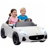 Koduva Maserati elektrinis vaikiškas automobilis, 2 vietų, 12V, baltas, 120 x 72 x 50 cm