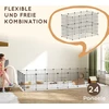 Koduva Mažų gyvūnų narvas, lauko aptvaras, modulinė konstrukcija, 0,72 m², plienas, juoda