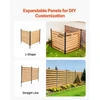 VEVOR Medinių privatumo tvoros skydų rinkinys, 2 vnt., 121,9 x 124,4 x 121,9 cm