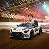 Aosom Mercedes-AMG elektrinis vaikų automobilis, baltas, 12 V, 115 x 66 x 44 cm