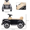 Aosom Mercedes-Benz 300S stumiamas vaikiškas automobilis, juodas, 77,5 x 41,5 x 45 cm
