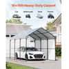 VEVOR Metalinė automobilių stoginė, 3 x 4,5 x 3,15 m