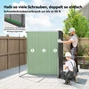 Koduva Metalinė sodo pašiūrė 1,37 m², tamsiai pilka, su stumdomomis durimis ir vėdinimo angomis