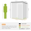 Koduva Metalinė sodo pašiūrė 1,37 m², tamsiai pilka, su stumdomomis durimis ir vėdinimo angomis