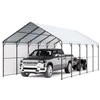 VEVOR Metalinė stoginė automobiliui, 4 x 8 x 3,15 m