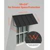 Koduva Metalinė stoginė durims VEVOR CGW-56INCH, 143 x 61 cm, plienas