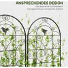 Koduva Metalinis augalų atramų rinkinys, 2 vnt., juodas, 50 x 120 cm
