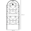 Koduva Metalinis augalų atramų rinkinys, 2 vnt., juodas, 50 x 120 cm
