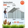 Koduva Metalinis vištidės aptvaras VEVOR JD322, 3 x 2 x 2 m, su PE danga