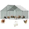 VEVOR Metalinis vištidės aptvaras, 3 x 3 x 2 m, su PE danga