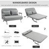 Koduva Miegamoji sofa, dvivietė sofa, svečių lova, šviesiai pilka, 2 pagalvėlės